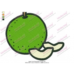 Apple Fruit Embroidery Design